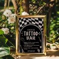 First World Tour Tattoo Bar Sign Bad TWO the Bone Tattoo Station Sign Rock Tattoo Bar Sign Rock On Birthday Party Sign Bad 2 the Bone Theme