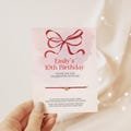 Bow Birthday Party Favors, Wish Bracelet, Coquette Birthday Party Favors, Ribbon Bow Theme, Pretty Girly Birthday Party Favors For Girls