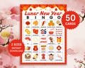 Lunar New Year Bingo Chinese New Year Bingo Cards Lunar New Year Games for Kids Chinese New Year Games for Family Lunar New Year Activities