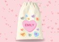 Valentine's Day Gift Bag - Kids Valentine's - Custom Valentine Bag - Sweet Hearts Bag - Heart Name Bag - Candy Heart Gift Bag - Sweets Bag