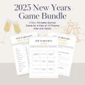 2025 New Year Printable Game Cards Bundle New Years Eve Party Games Celebration Bingo This or That Resolutions Kids Adults Would You Rather