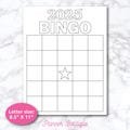 2025 Vision Board Bingo Card New Years Eve Party Game New Year Resolution Manifestation Affirmations Goals 2025 Bingo Cards Instant Download