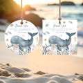 Editable Under The Sea Birthday Party Circle Square Favor Tag Whale Turtle Shark Jellyfish Sea Life Birthday Party Decor Instant Downlod OA1