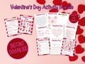 Valentine's Day Activity Bundle | Kid's Valentine's Day Printable | Valentine's Activity Pages | Valentine's Day Download