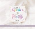 Hugs and Squishes Valentine for Kids | Editable Template | Squishmallow Stuffy | Valentine Favor Tag | Valentine's Card | Print at home