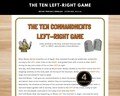 The Ten Commandments Game Left-Right game - Printable Bible Game for Sunday School