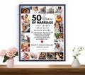 Editable 50th Wedding Anniversary Photo Collage, 50th Wedding Anniversary, 50th wedding anniversary gifts, 50th Anniversary Decoration