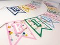 Happy Birthday Banner Garland, Colorful Birthday Backdrop, Birthday Banner for Babies and Kids, Photo Decor Prop