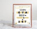 A Happy New Year Treat For Teachers So Sweet Sign, Teachers Gift Sign, Teacher Appreciation, Teacher Party Treats, New Year's Treat Sign