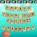 Party Banner, Pirate Themed Party Decoration, Printable Bunting, Custom Banner, Birthday Party Decor, Alphabet Download, Party Accessories