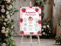 Strawberry Birthday Milestone Board, Berry First Milestone Poster, Sweet One, 1st Birthday Milestone Sign, Strawberry Milestone Poster, BD1