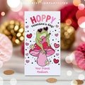 Editable Frog Valentine's Day Gift Tag Frog Hoppy Valentine's Day Classroom Friend Card Exchange Frog Valentine Gift Tag Instant Download VL