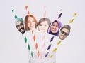 Custom Face Photo Straws - Personalized Birthday Straws, Party Decorations