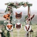 Wedding Pet Stir Sticks, 50 Pcs Double-Sided Dog Stir Stick, Watercolor Acrylic Cocktail Stirrers, Wedding Swizzle, Wedding Drink Stirrers