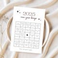 2025 Bingo New Year Template, 2025 Vision Board Bingo, 2025 Manifestation, New Year Party Game, 2025 New Year's Resolution, Bingo Card