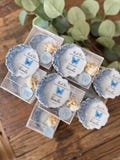 Blue Personalized Quinceañera Butterfly Party Favors, Custom Sweet 15 and Sweet 16 Epoxy Magnet Keepsakes, Butterfly Quinceañera Gifts