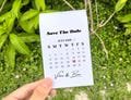 Mixed Seeds Included Save The Date Calendar Seed Packet/Bulk Personalized Gift for Couples/Wedding Favors/Save the Date Seed favor for Guest