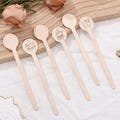 100pcs Custom Wooden Disposable Coffee Stirrers, Favor decor for Party/Cafe/Business,Custom Coffee Stirrers with your Logo,Cocktail Stirrups