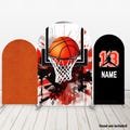 Basketball Arch Photo Backdrop Cover Sports Birthday Double-sided Chiara Cover Fabric Backdrop Cover