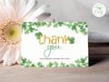 Patricks Baby Shower Thank You Card, Lucky Charm Baby Shower Thank You, Patricks Day Party Thank You Cards, Shamrock Thank You Card SD2