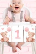 Bear High Chair Banner Beary First Birthday Banner Printable Banner Teddy Bear Birthday Girl 1St Birthday Banner Beary 1st Birthday Idea BT1