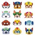 12 Pcs Kids Party Puppy masks