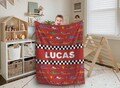Custom Race Car Blanket Custom Race Car Blanket With Name Personalized Gift for Kids Personalized Gift, Christmas Gift