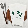 Shamrock Irish Wedding Napkins, Personalized Set of 30 Saint Patrick's Day Party Supplies, Housewarming Gift Holiday, Kitchen Decor Counter
