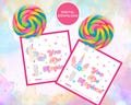 Valentines Lollipop Holder Classroom Gift, Classmate Gift, Last Minute Teacher Gift, Candy Gram, Valentines Exchange