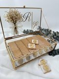 Glass Box Chocolate, Wedding Favors Chocolate, Wedding Favors, Engagement Chocolate, Wedding Chocolate, Luxury Chocolate, Glass Box