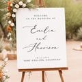 EVELYN PRINTED + SHIPPED Wedding Welcome Sign, Elegant Script Wedding Welcome Sign, Minimalist Wedding Welcome, Arched Wedding Signage