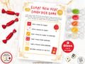 Chinese New Year Candy Dice Game Printable, Roll The Dice Holiday Party Game for Kids, Fun Classroom Activities, Lunar New Year Party Games
