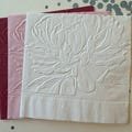Peony Napkin ~ Embossed Paper Napkin ~ Wedding ~ Anniversary ~ Birthday ~ Shower ~ Flower ~ Peonies ~ Beverage ~ Luncheon