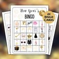 New Year's Eve Bingo Games, 2025 New Year's Games, NYE Party Game,  New Years Eve Adult Party Games,  Printable New Years Eve Bingo Games