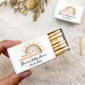 Little Ray of Sunshine Personalized Baby Shower Match Boxes/Custom Baby Shower Matches/Birthday Party Match Box Favors/Custom Matchbook Art