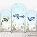 Underwater Arch Photo Backdrop Cover Underwater Sea Birthday Chiara Backgroud Cover Fish Party Decor Cover