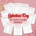 Galentine's Day Party Game Bundle - 10 Fun Printable Games for Adults & Kids | Girls Night Games | Valentine's Party Pack | Instant Download