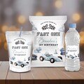 Editable Fast one Party Decorations Racecar Package Birthday Racing car Vintage Boy Bundle Package Template Digital Instant Download, B465