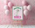 Editable girls Pickleball Birthday Party Welcome Poster 16x20, 18x24, 24x35 Instant Download, pickleball Party Welcome Sign, girls Sports