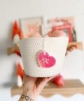 Mini Heart Tag Heart Tag Valentine’s Basket Tags Valentine’s Day Tags Valentine’s Day Bag Tags Custom Name Tag