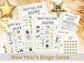 New Year's Bingo Printable New Year's Eve Party Game for Kids & Adults Instant Download Family Fun Bingo Cards