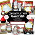 Class of 2025 Graduation Party Favor Canva Template Bundle, Chip Bags, Printable Digital Favor Instant Download, Rice Treat Wrapper Canva