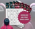 Squid Game Bingo Cards | Squid Game Watch Party | Squid Game Show Fun Gift Idea