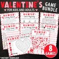 Valentine’s Day Game Bundle | Printable Games for Kids & Adults | Valentine's Games Pack for Kids, Adults, Classrooms, or Parties