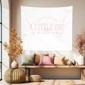 Pink Bow Baby Shower Banner | Pink Baby Shower Decorations | Pink Bow Baby Shower Welcome Sign (80" x 68")