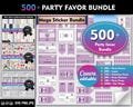 500+ Party favor bundle, Party favor templates, Chip bag Template , Party Favors , Capri Sun Labels , Ring Pop , Chocolate Bar Wrappers