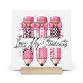 Valentine Teacher Sign Board with Stand