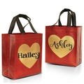 Personalized Valentine's Day Favor Bag - Valentine's Day Gift Bags - Galentine's Day - Valentine Party Favor- Red and Gold Heart bag