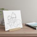 Gallery Board, Valentine's Day Gift, Modern Art Decor, Stand Included, Wall Art Sign, Home Office Decoration