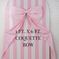 pink big bow decor sweet sixteen welcome sign large pink bow decor loveshack fancy theme girly birthday theme coquette bow party decor bows
